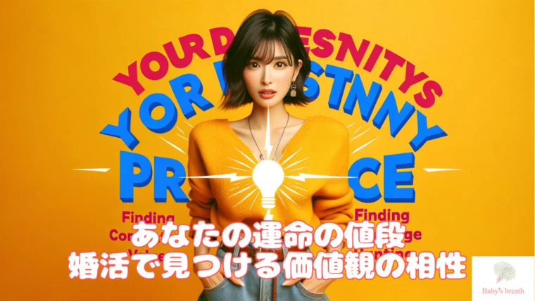 あなたの運命の値段：婚活で見つける価値観の相性