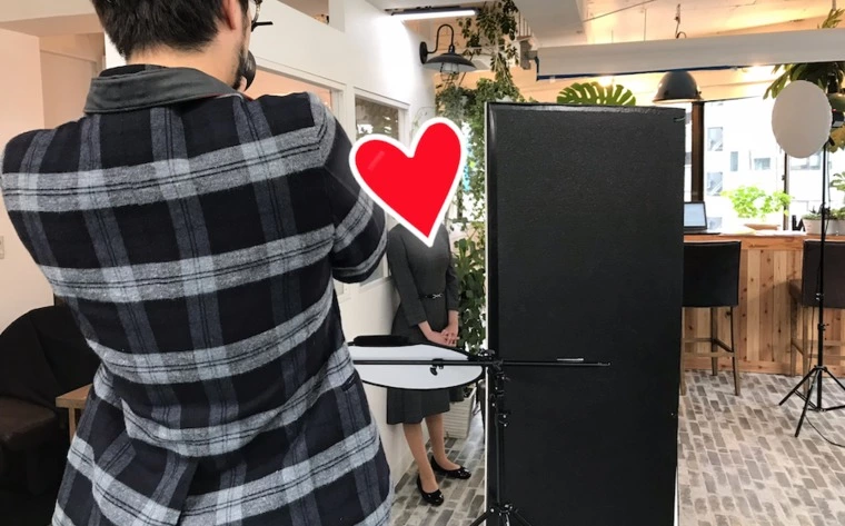 新規入会２０代女性のプロフィール写真撮影に同行しました。
