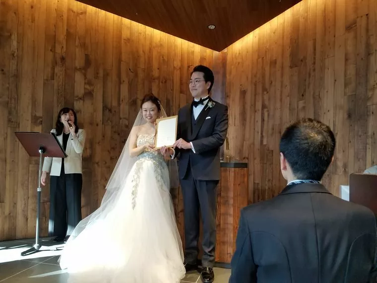 結婚式に参加してまいりました