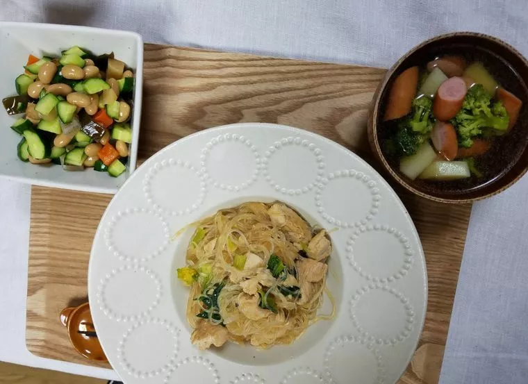 妻がいつも身体を気遣って健康的な食事を作ってくれます