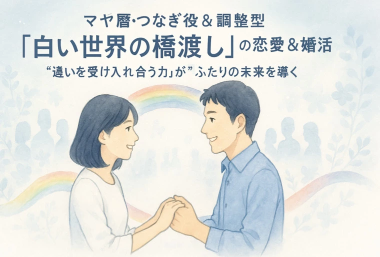 つなぎ役＆調整型「白い世界の橋渡し」の恋愛＆婚活ガイド！