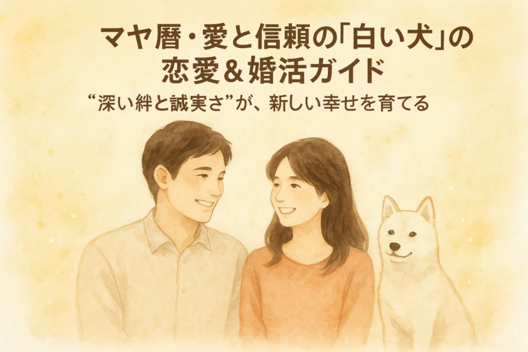 マヤ暦・愛と信頼の「白い犬」の恋愛＆婚活ガイド！
