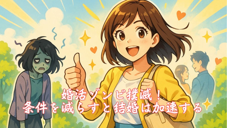 婚活ゾンビ撲滅！条件を減らすと結婚は加速する