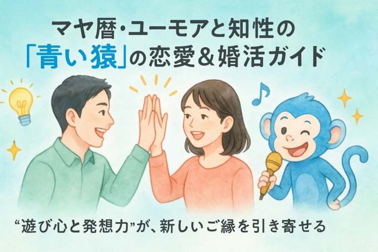 マヤ暦・ユーモアと知性の「青い猿」の恋愛＆婚活ガイド！