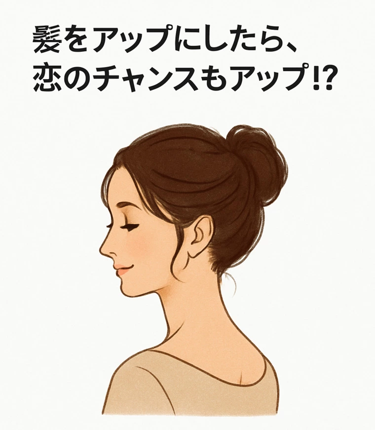 髪をアップにしたら、恋のチャンスもアップ！