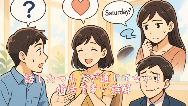 話したつもりが通じてない！婚活で多い誤解