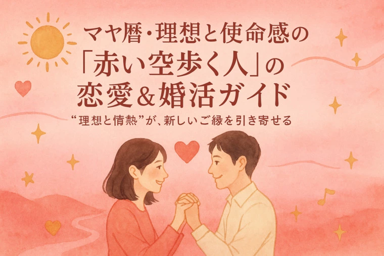 マヤ暦・理想と使命感の「赤い空を歩く人」の恋愛＆婚活ガイ