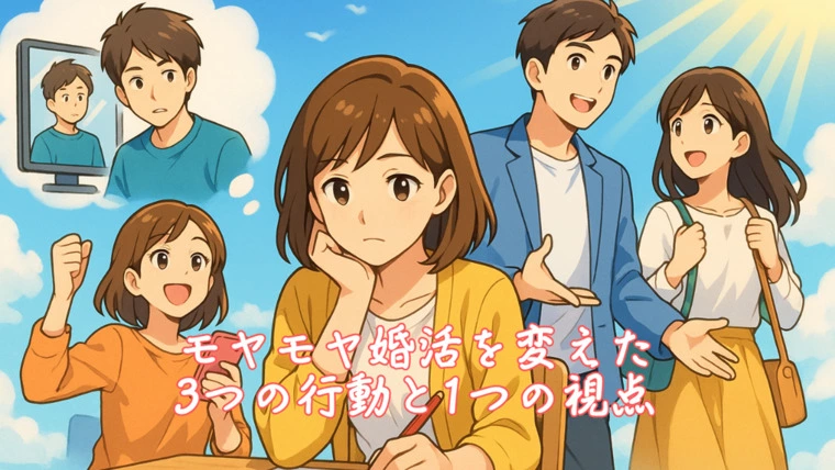 モヤモヤ婚活を変えた3つの行動と1つの視点