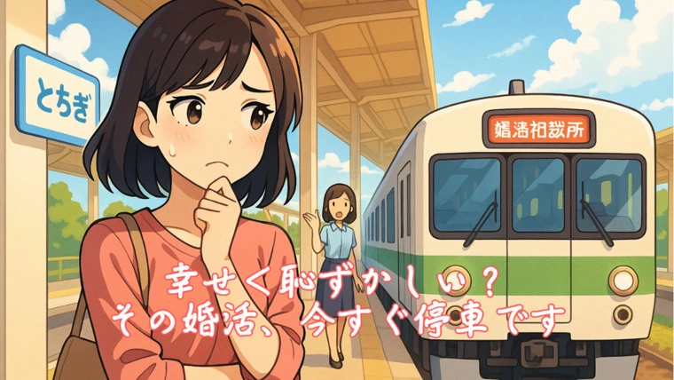 幸せ＜恥ずかしい？その婚活、今すぐ停車です