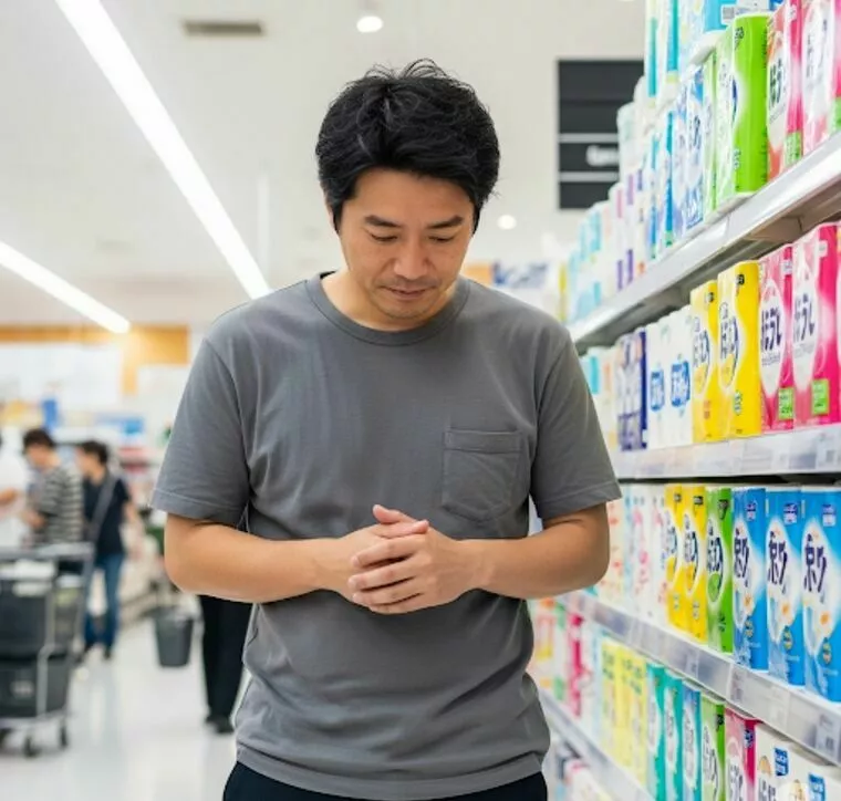 独身時代、トイレットペーパーを買いに行けませんでした。