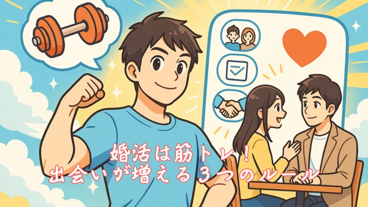 婚活は筋トレ！出会いが増える３つのルール