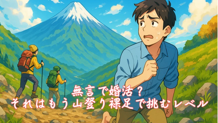 無言で婚活？それはもう山登り裸足で挑むレベル