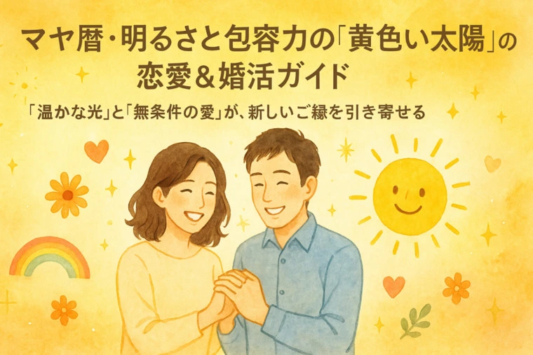 マヤ暦・明るさと包容力の「黄色い太陽」の恋愛＆婚活ガイド