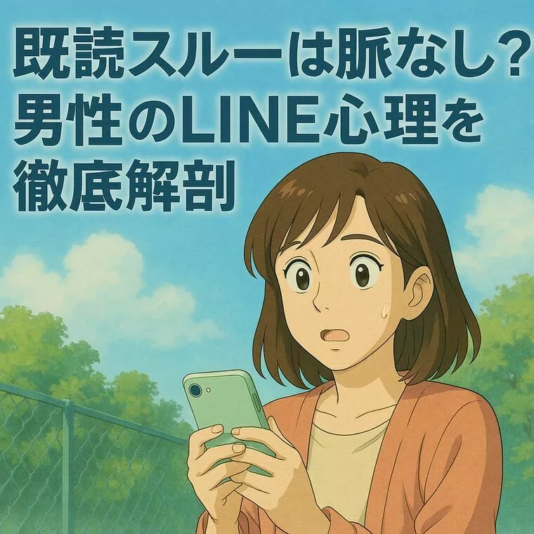 既読スルーは脈なし？男性のLINE心理を徹底解剖