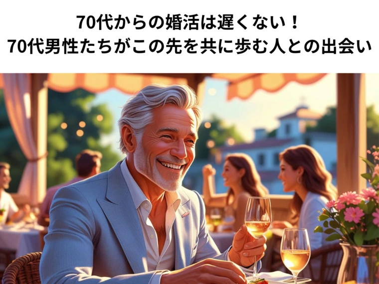 【シニア婚活男性】70代からの婚活は遅くない！