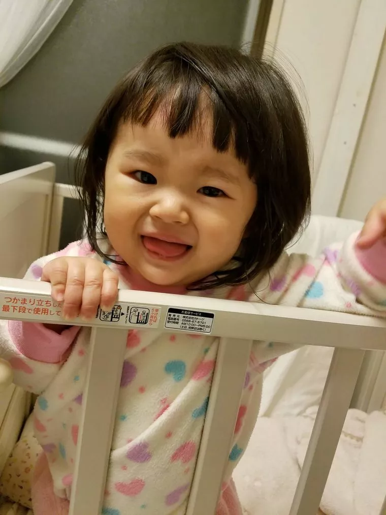 娘がつかまり立ちできるようになりました(^^)