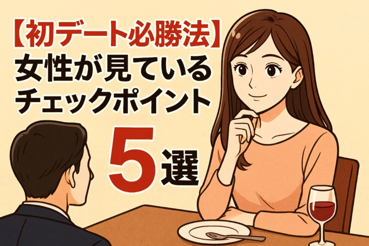 【初デート必勝法】女性が見ているチェックポイント5選！
