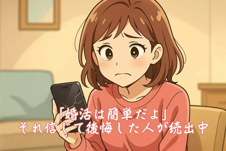 「婚活は簡単だよ」それ信じて後悔した人が続出中