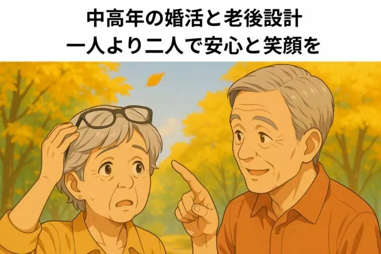 中高年の婚活と老後設計：一人より二人で安心と笑顔を