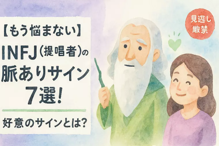 【もう悩まない】INFJ（提唱者）の脈ありサイン7選！