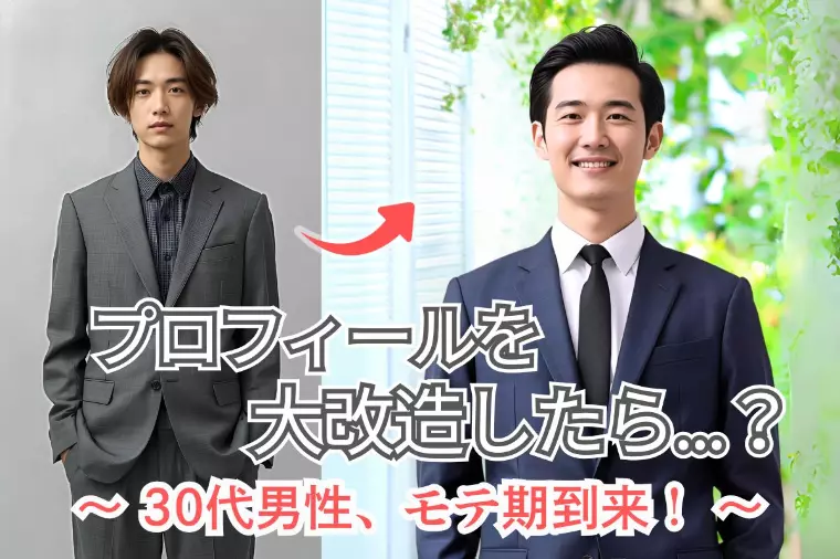30代男性の婚活｜結婚相談所プロフィール改善でモテ期到！