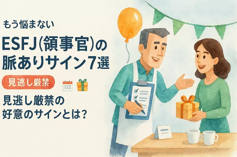 【もう悩まない】ESFJ（領事官）の脈ありサイン7選！