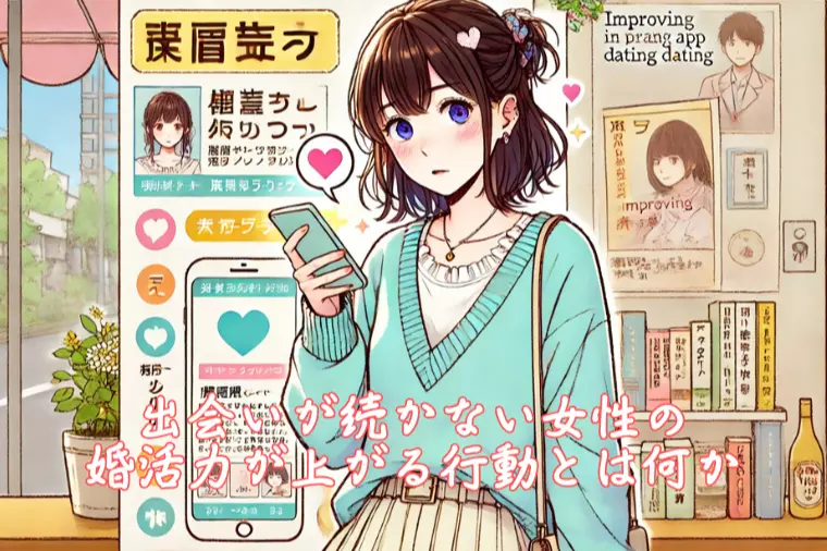 出会いが続かない女性の婚活力が上がる行動とは何か