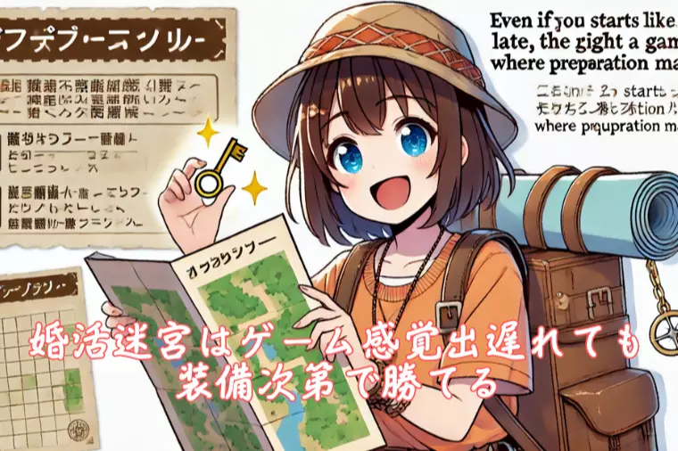 婚活迷宮はゲーム感覚出遅れても装備次第で勝てる