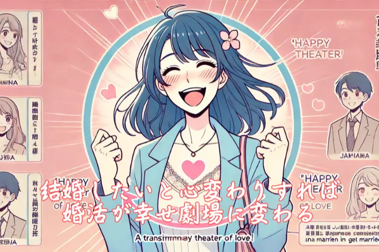 結婚したいと心変わりすれば婚活が幸せ劇場に変わる