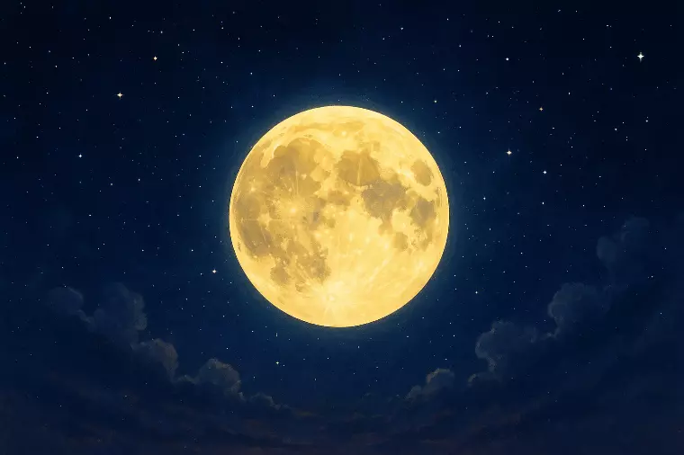 二夜続けてのキレイな月