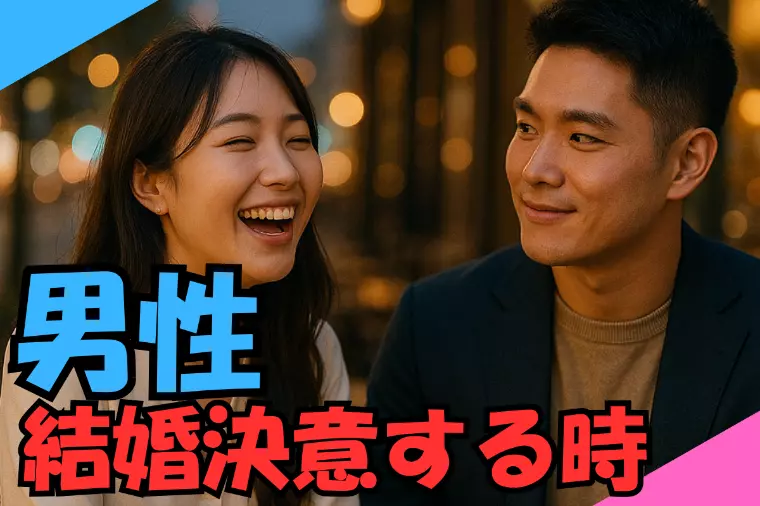 男性が「結婚を決意する時」