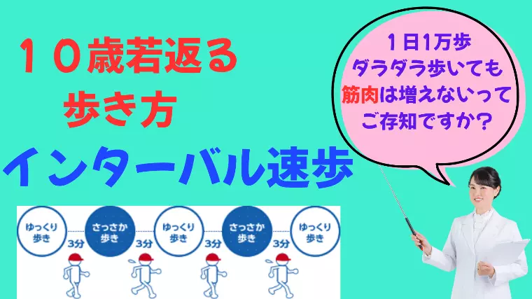 １０歳若返る歩き方　インターバル速歩