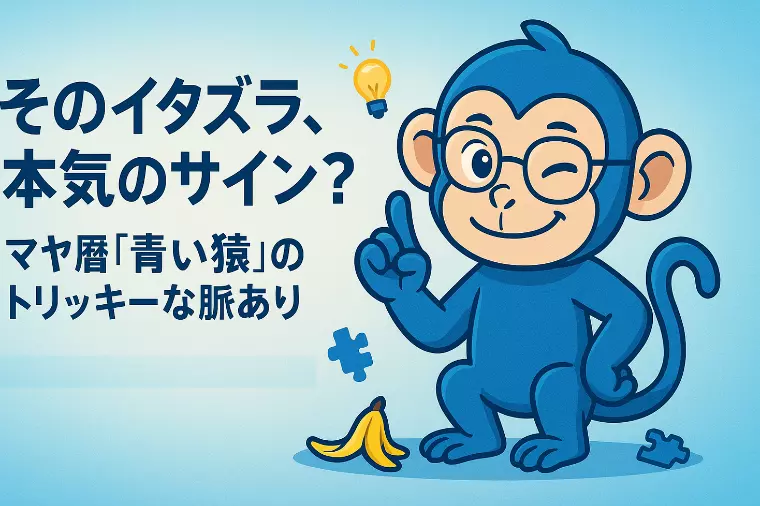 【マヤ暦】「青い猿」のイタズラは本気の脈ありサイン