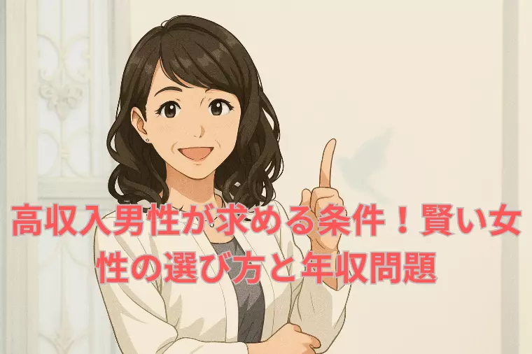 高収入男性が求める条件！賢い女性の選び方と年収問題