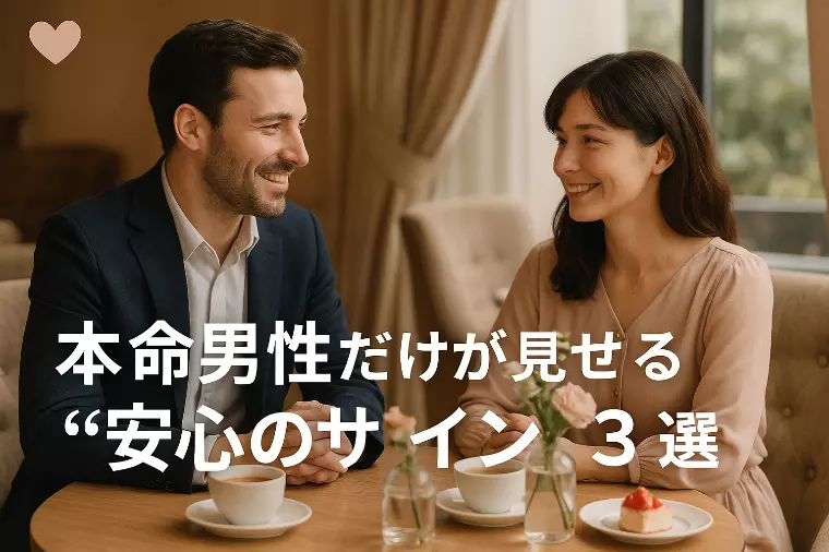 本命男性だけが見せる“安心のサイン”３選