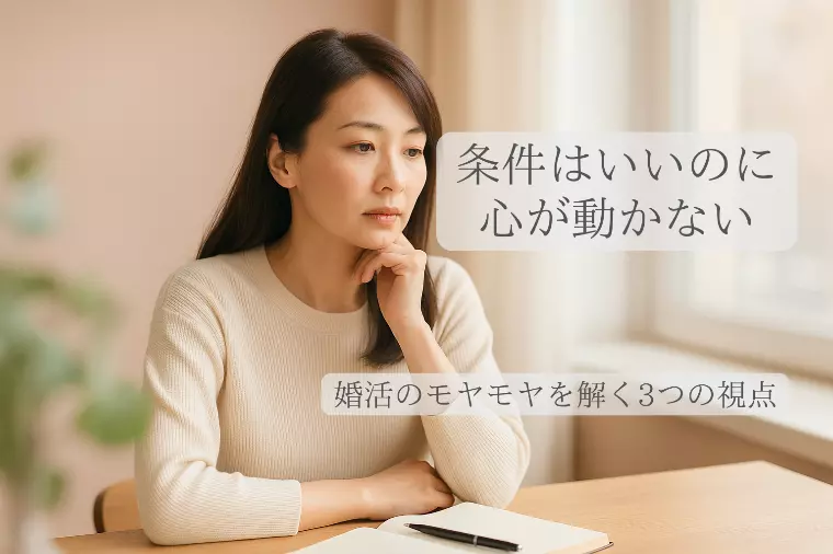 条件はいいのに・・・婚活の悩みを解く3つの視点