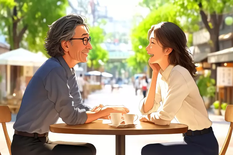 『40代恋愛、笑顔の力』