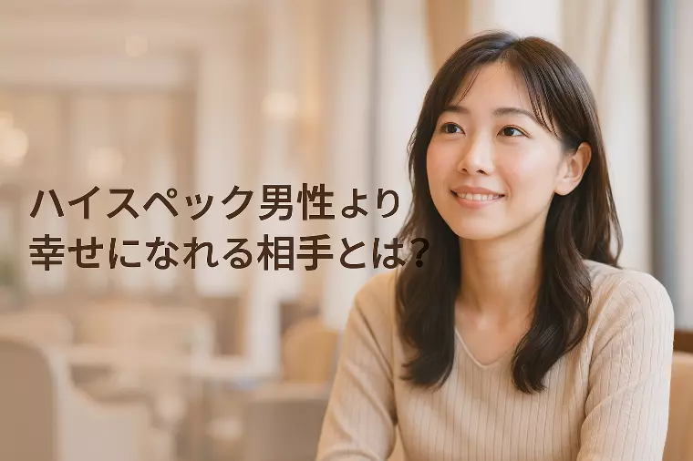 ハイスペック男性より心が安定する人を選ぶべき３つの理由