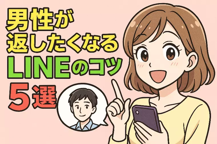 【婚活で差がつく】男性が返信したくなるLINEのコツ5選