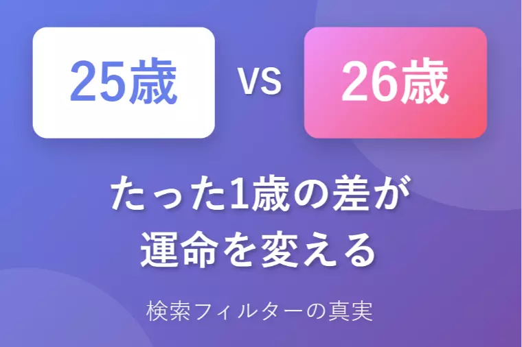 #2婚活は1歳の違いが大きな差に！早期スタートが成功の鍵