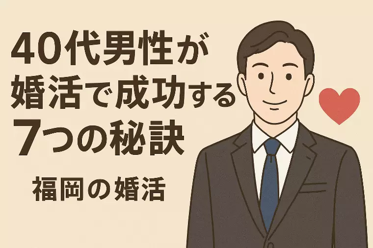 40代男性の婚活は今が最高のタイミング！成功する7つの秘