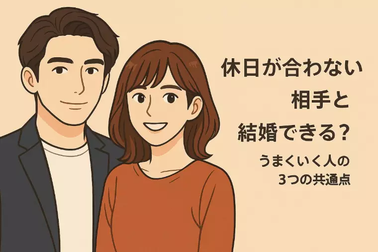 休日が合わない相手と結婚できる？うまくいく人の共通点
