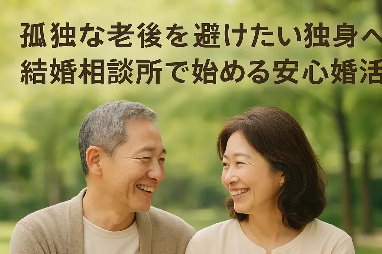 孤独な老後を避けたい独身へ　結婚相談所で始める安心婚活