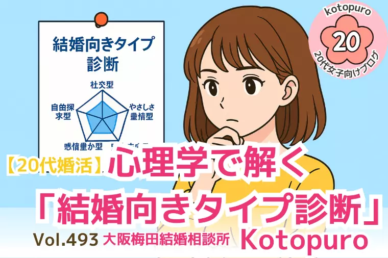 【20代婚活】💛心理学で解く「結婚向きタイプ診断」