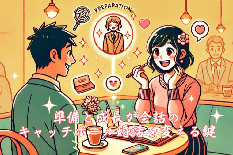 準備と成長が会話のキャッチボール婚活を変える鍵