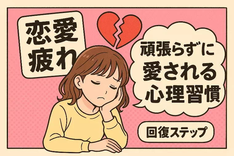 恋愛疲れ女子へ！頑張らずに愛される心理習慣＆回復法
