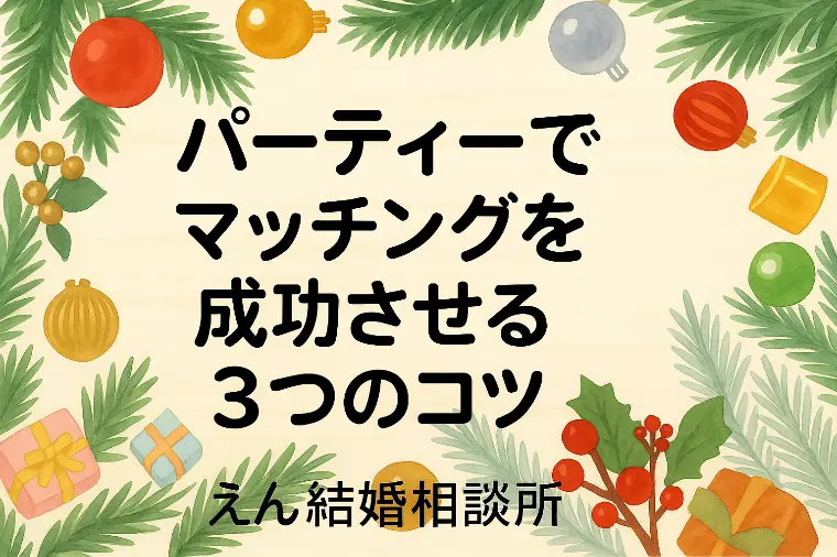 【婚活パーティーでマッチングを成功させる３つのコツ🎊】