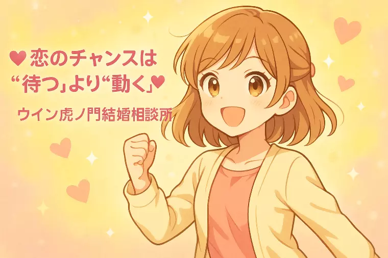 💕恋のチャンスは“待つ”より“動く”💕