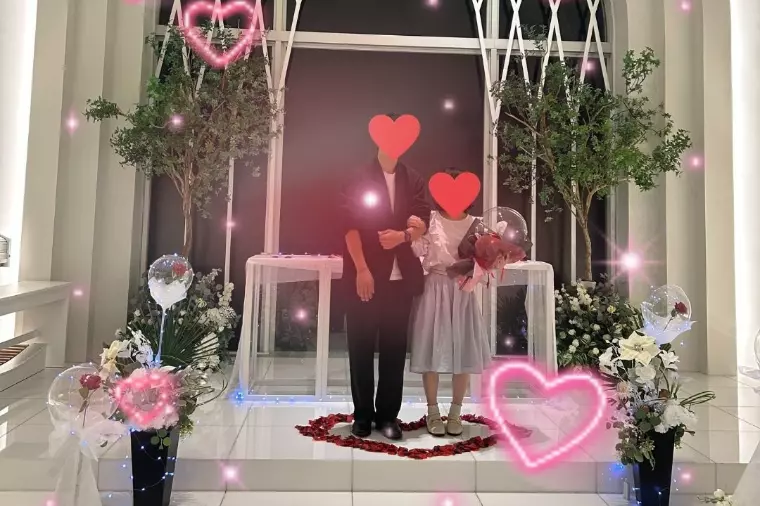 チャペルに響いた「はい」の言葉