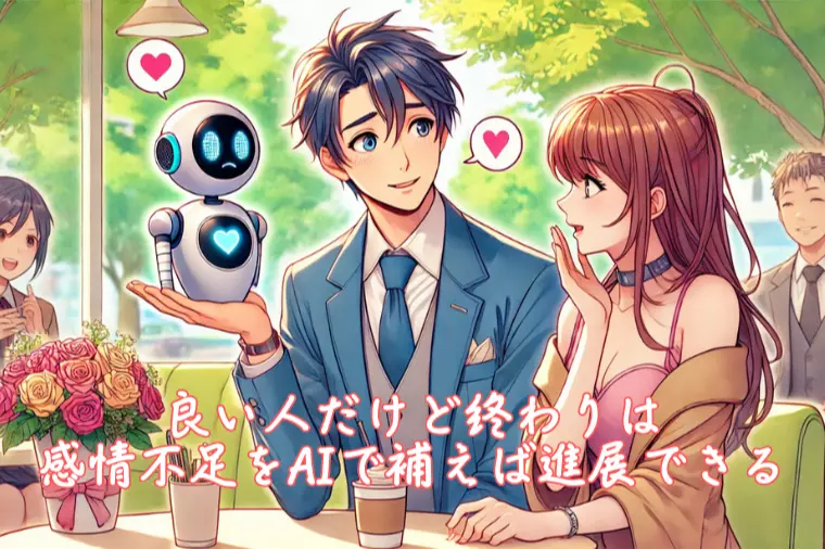 良い人だけど終わりは感情不足をAIで補えば進展できる